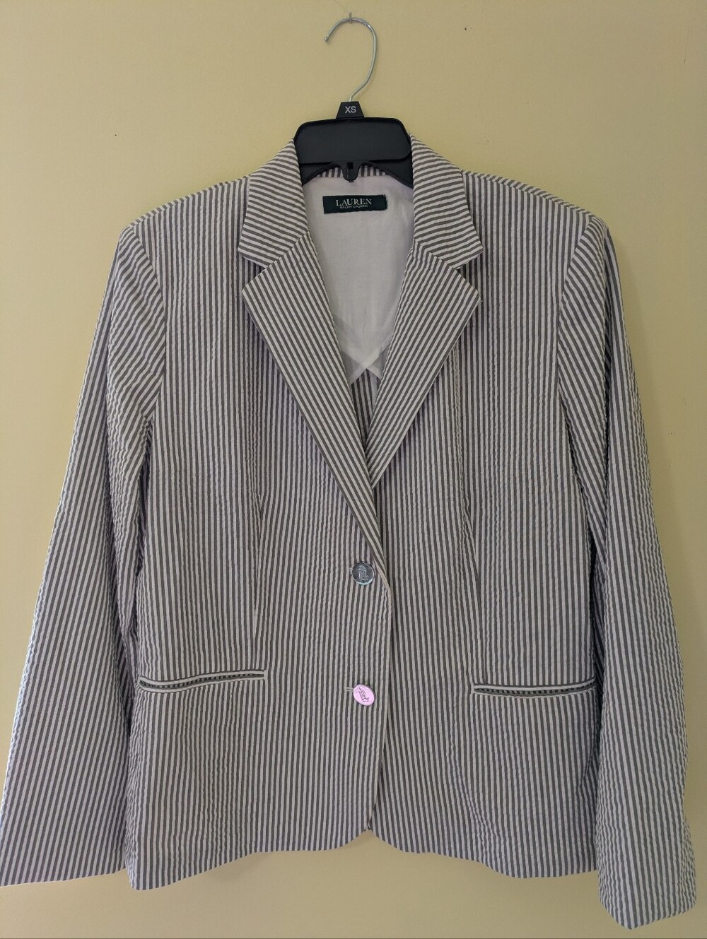 Lauren Ralph Lauren Pinstriped Blazer Green Label